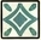 Green ceramic tile