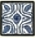 Blue star ceramic tile