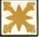 Yellow star ceramic tile